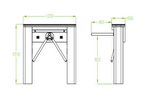Thông số kỹ thuật cổng xoay tự động TS5000A-